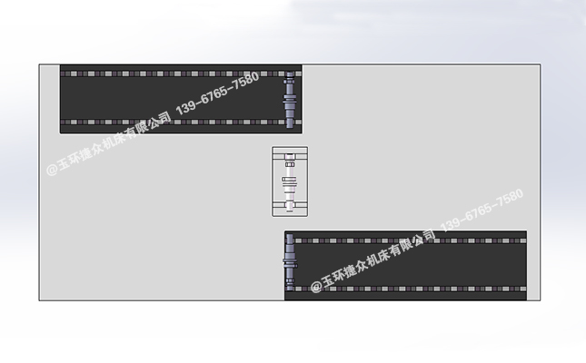 上下料平臺(tái)俯視效果草圖